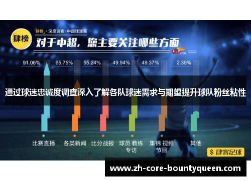 通过球迷忠诚度调查深入了解各队球迷需求与期望提升球队粉丝粘性